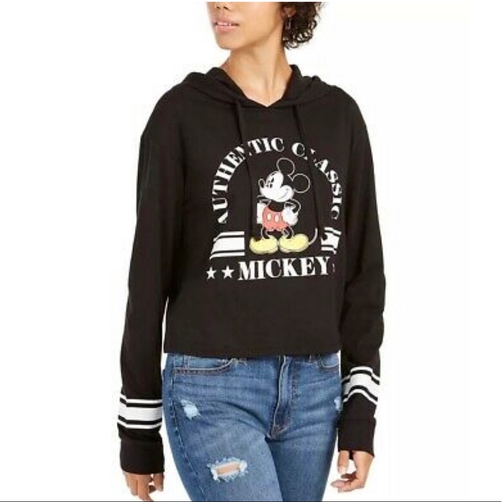 NWT Black Mickey Mouse Pullover Hoodie - XL